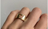 Couple ring set butterfly